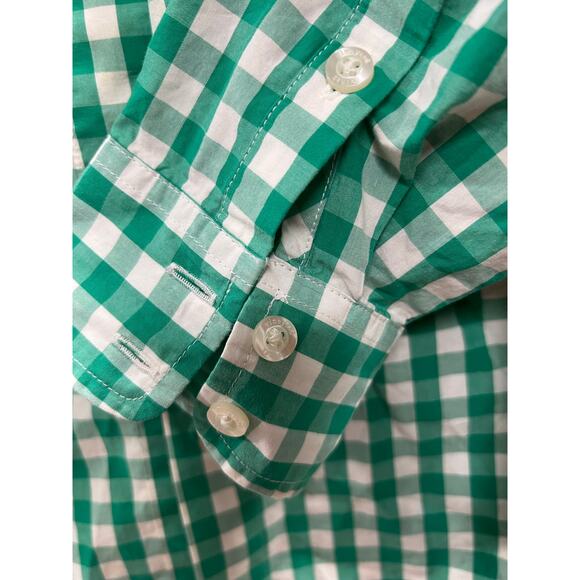 VINEYARD VINES Kelly Green check long sleeve preppy coastal old money NWOT Sz 10 - Picture 6 of 8
